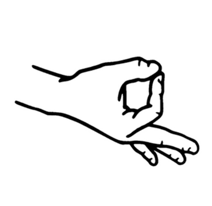 Pegatina Mano